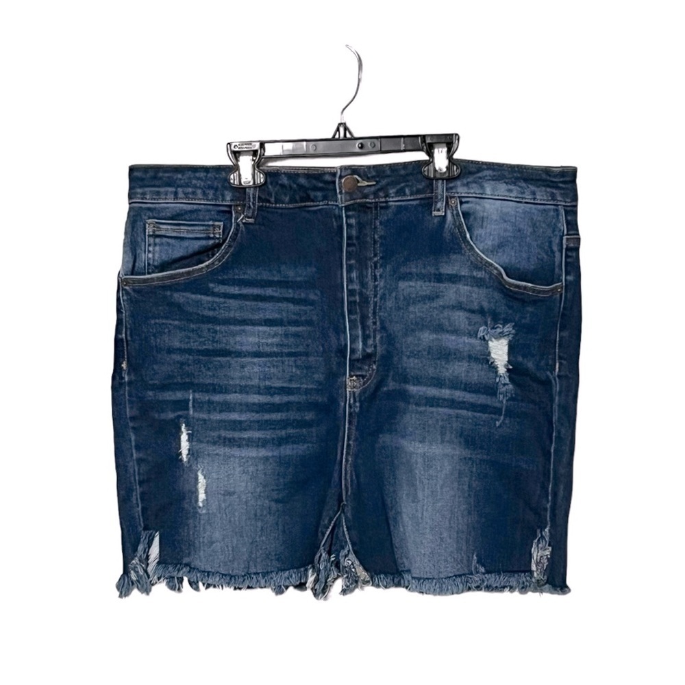 Risen Los Angeles Distressed Denim Shorts Size 2X
